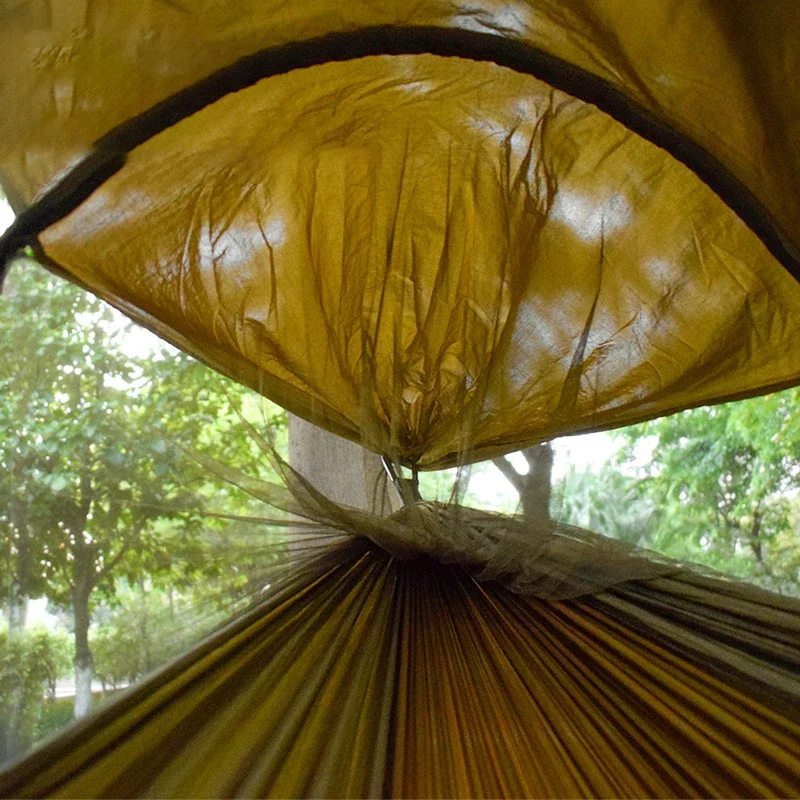 Nylon balanço rede, durável e impermeável, anti-mosquito, ao ar livre camping equipamentos, equipamentos de sobrevivência