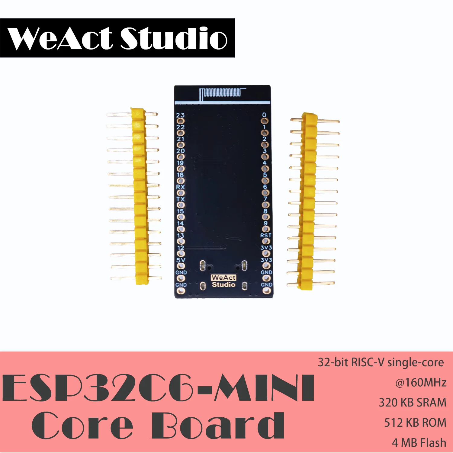 WeAct ESP32-C6-MiNi Development ESP32C6 moduł Minimum System Board ESP32 płyta główna RISC-V Espressif IoT WiFi6 Bluetooth Zigbee