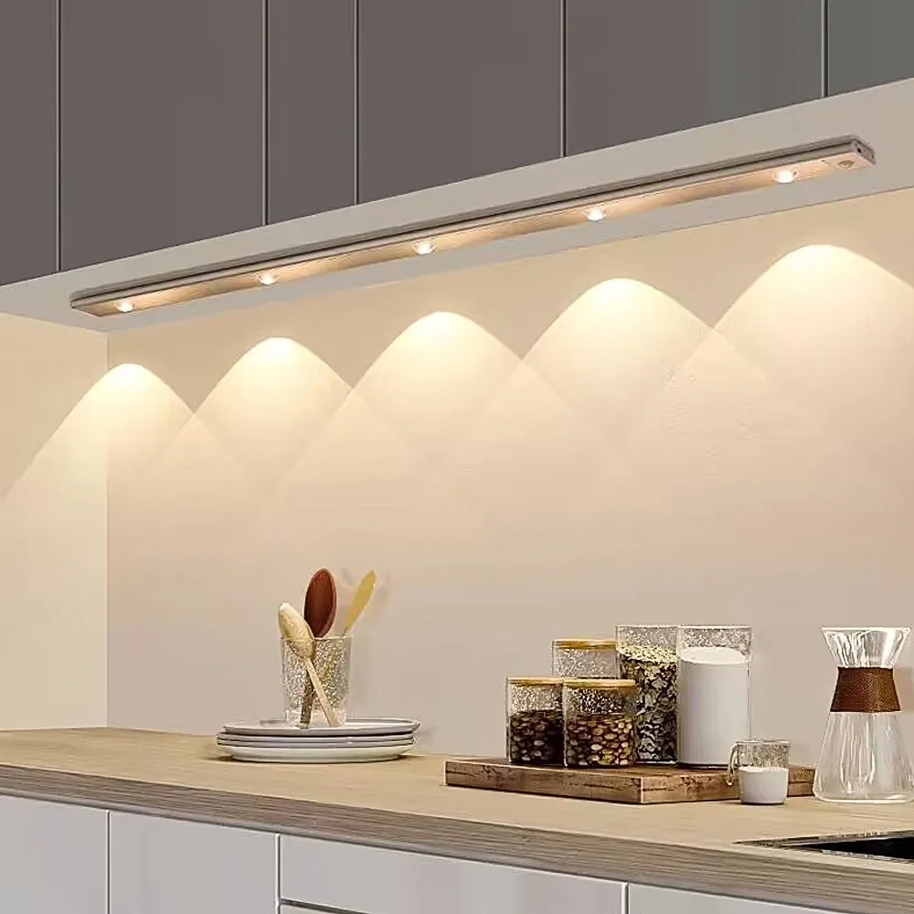 Cat Eye Cabinet Lights Motion Sensor Lights 3 Colors Adjust Brightness LED Decorate For Kitchen Room Aisle Table Lamp