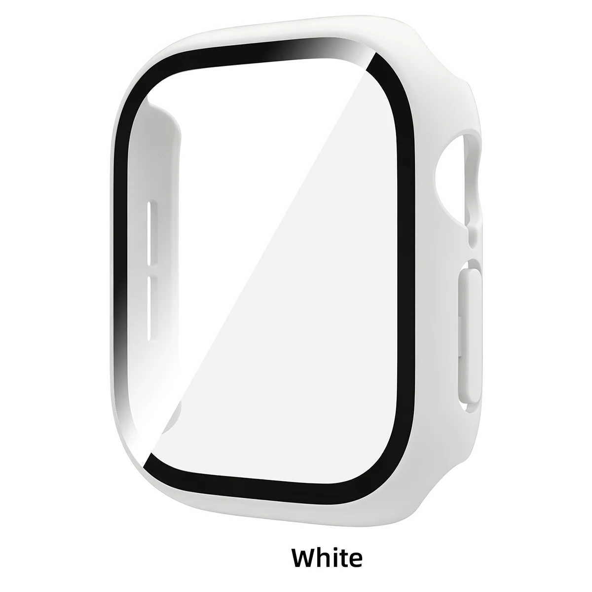 Premium Tempered Glass Case with Screen Protector Cover for Apple Watch - Bumper Accessories