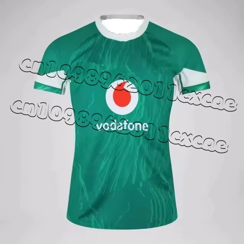 2025 Irish Rugby Sports Top Adult Children's Football Short Sleeve 3DQuick Dry Large Size High Quality Men's and Women's T-shirt