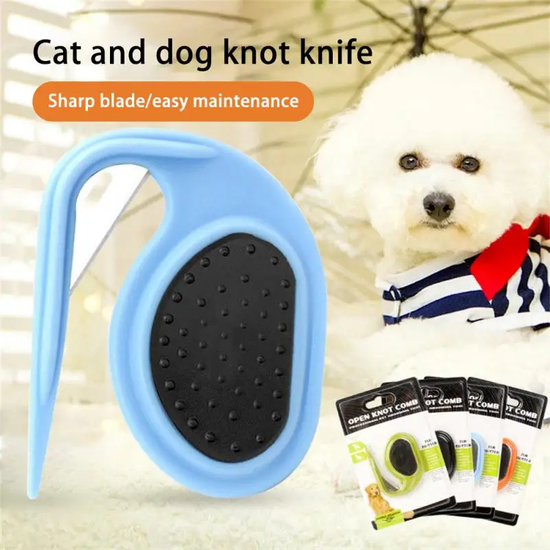 Pet Knot Comb Kitten Puppy Hair Fur Shedding Grooming Carding Trimmer Blade Comb Cat Dog Scissors Dogs Accessories Pets Supplies
