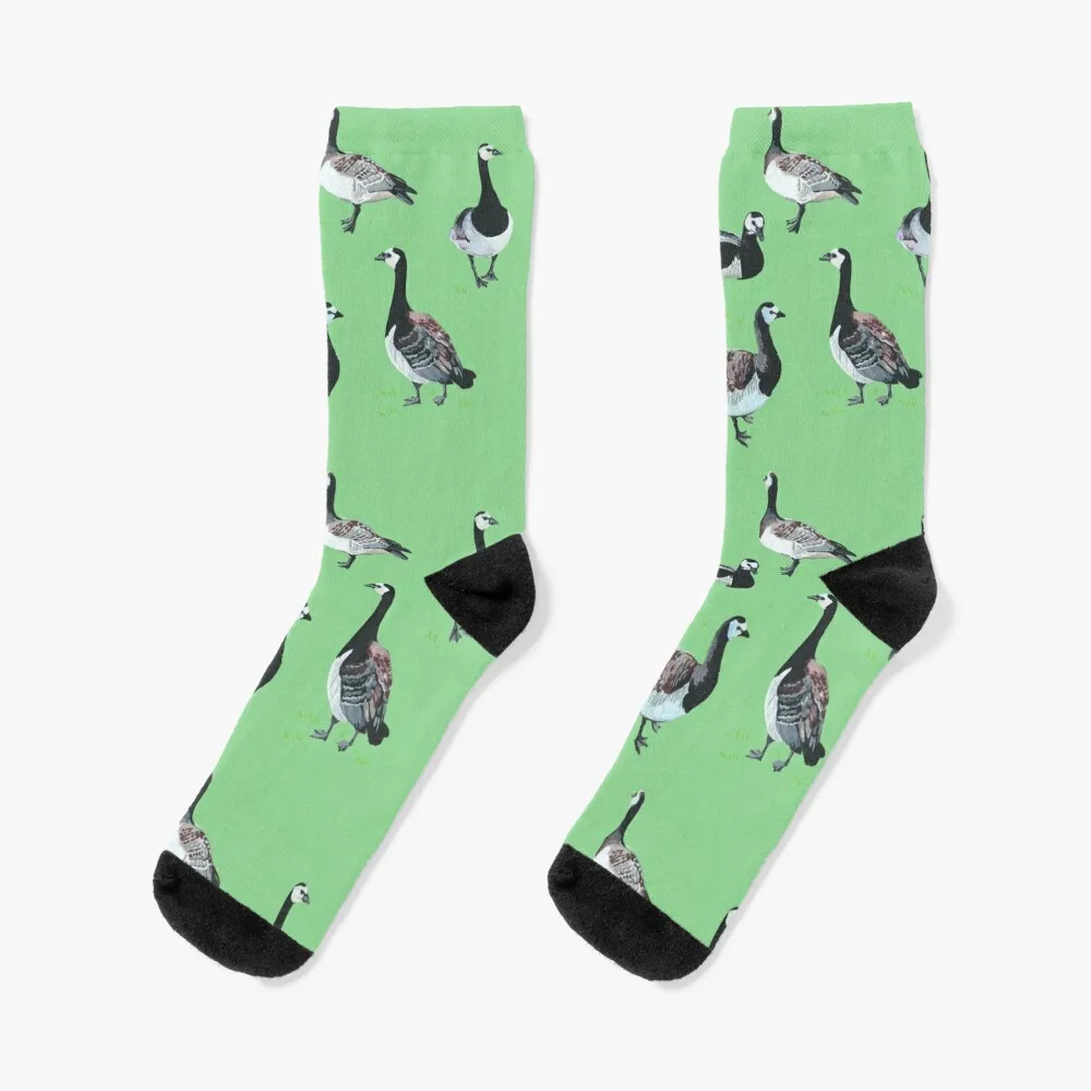 Barnacle Geese [mint] Socks colored compression Socks For Man Women's