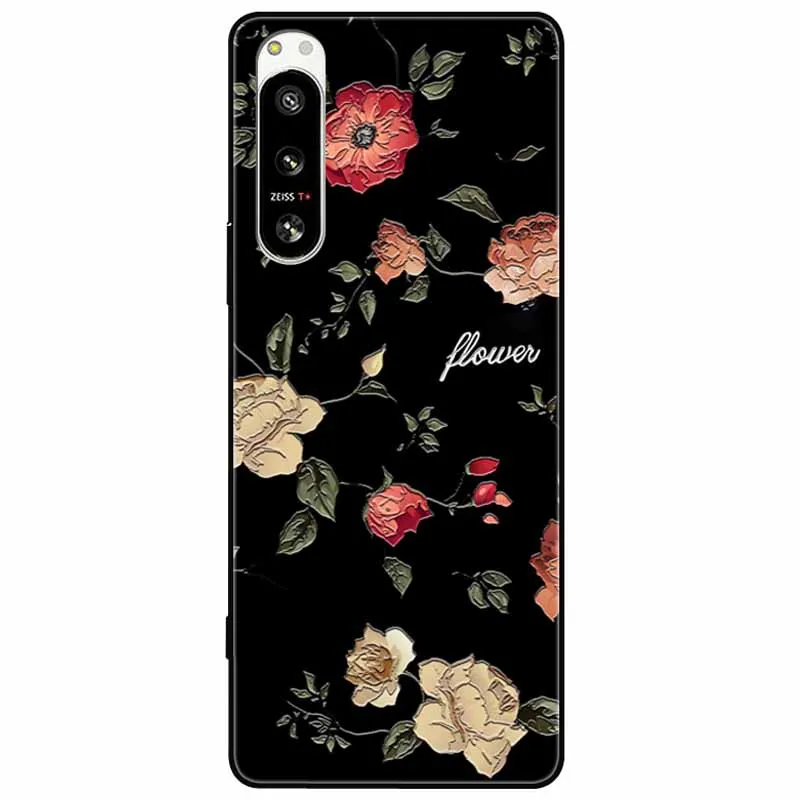 Cute 3D Embossed Relief Soft Silicone Back Cover with Cartoon Design