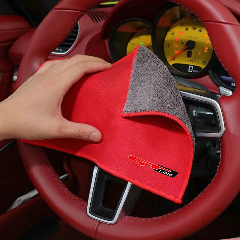 Microfiber Towel Car Wash Cleaning Drying Cloth For KIA GT LINE gtline ELANTRA Sportage Stinger KX5 K3 K4 K5 microfiber towel,microfiber cleaning cloths,microfiber car towel,microfiber towels,microfiber washing towel,car washing towel,car drying towel,drying cloth