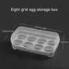 3/4/8 Grids Egg Holder Kitchen Container Shockproof Case Organizer for Outdoor Camping Picnic Portable Eggs Box Case 6