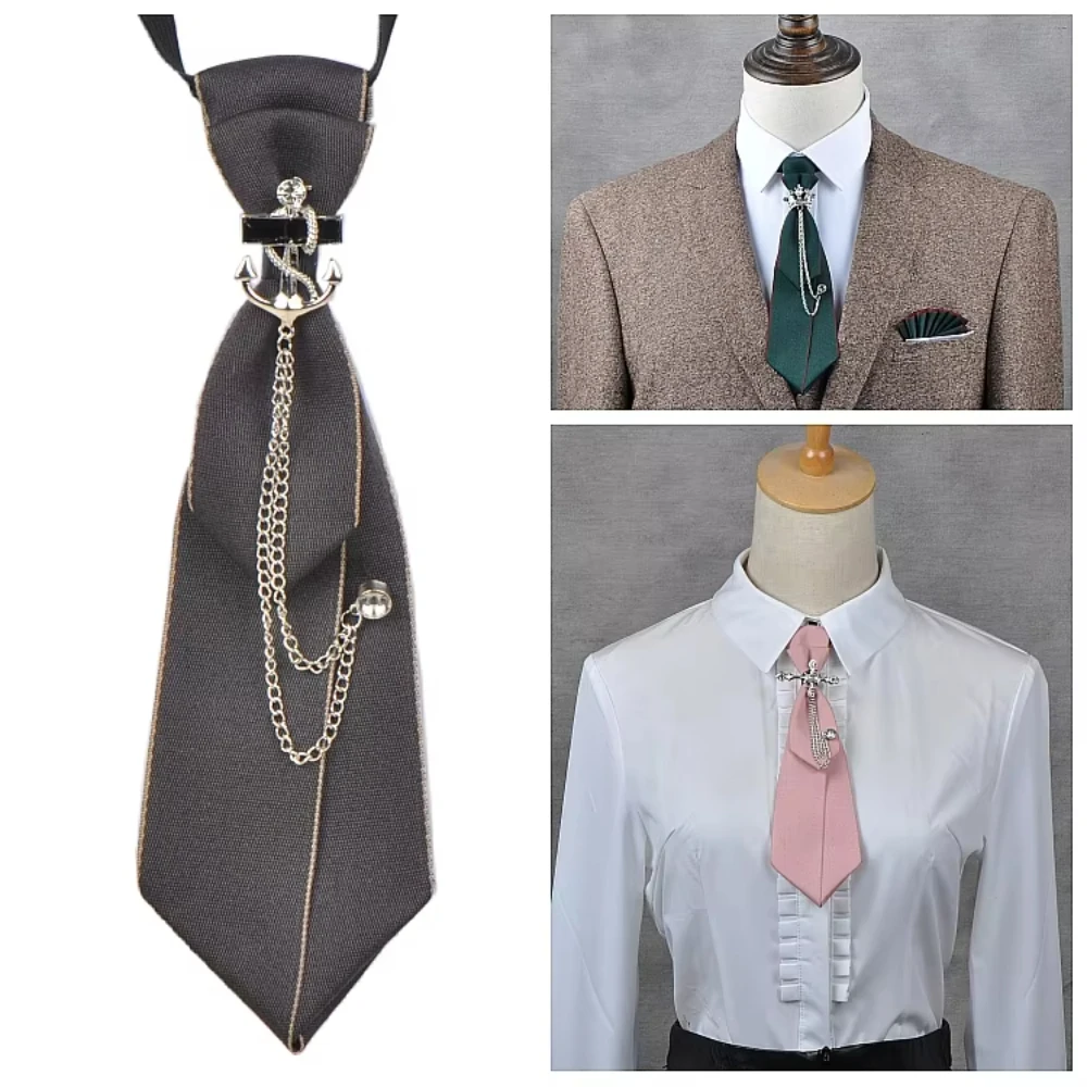 Bow Tie Necktie Set Unisex Handmade Bowtie