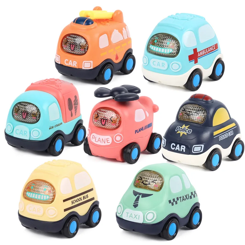 

Baby Car Toys Pull Back Cars Trucks Vehicles Car Model Friction Powered Push Go Cars Educational Toys for Kids Boys 1 2 3 Years