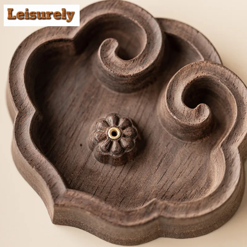 Sandalwood Ruyi Incense Holder Mist Smoking Steamers Incense Burners Consecrate Scented Aromatic Candles Censer Teaware Craft