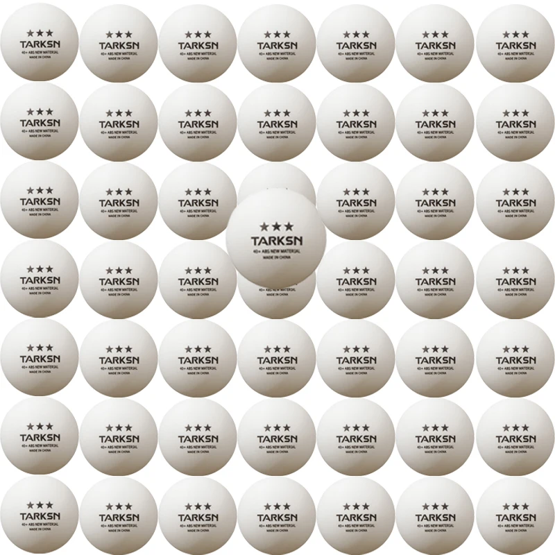 50pcs/Pack New Material Table Tennis Balls White Yellow Mixed Colors 3 Star 40+ Durable High Elasticity Ping Pong Balls