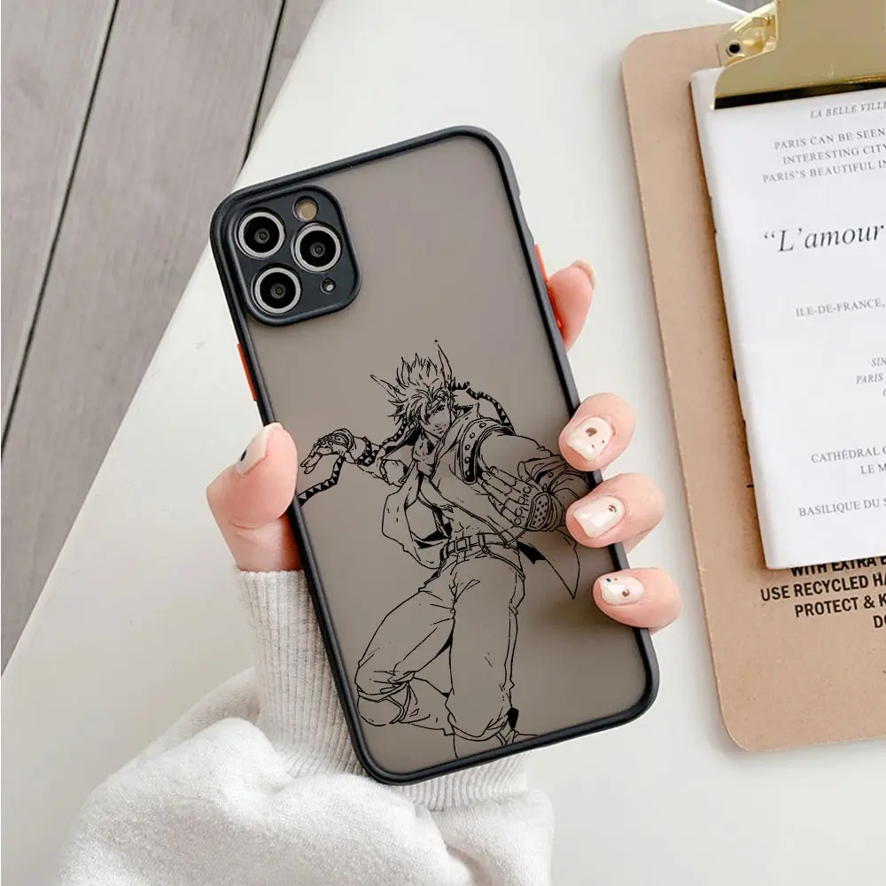 thumbnail image 1 of JoJo's Bizarre Adventure Coque, funda mate para iPhone 15, 11, 13, 14, 12 Pro Max, Mini, X, XS, SE, 7, 8 Plus, JoJo Kujo Anime, 1 of 5