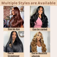 Vague de corps demi-perruque cheveux humains sans colle perruque cheveux humains prêt à porter 3 en 1 demi-perruque avec cordon 250 densité demi-perruques 4