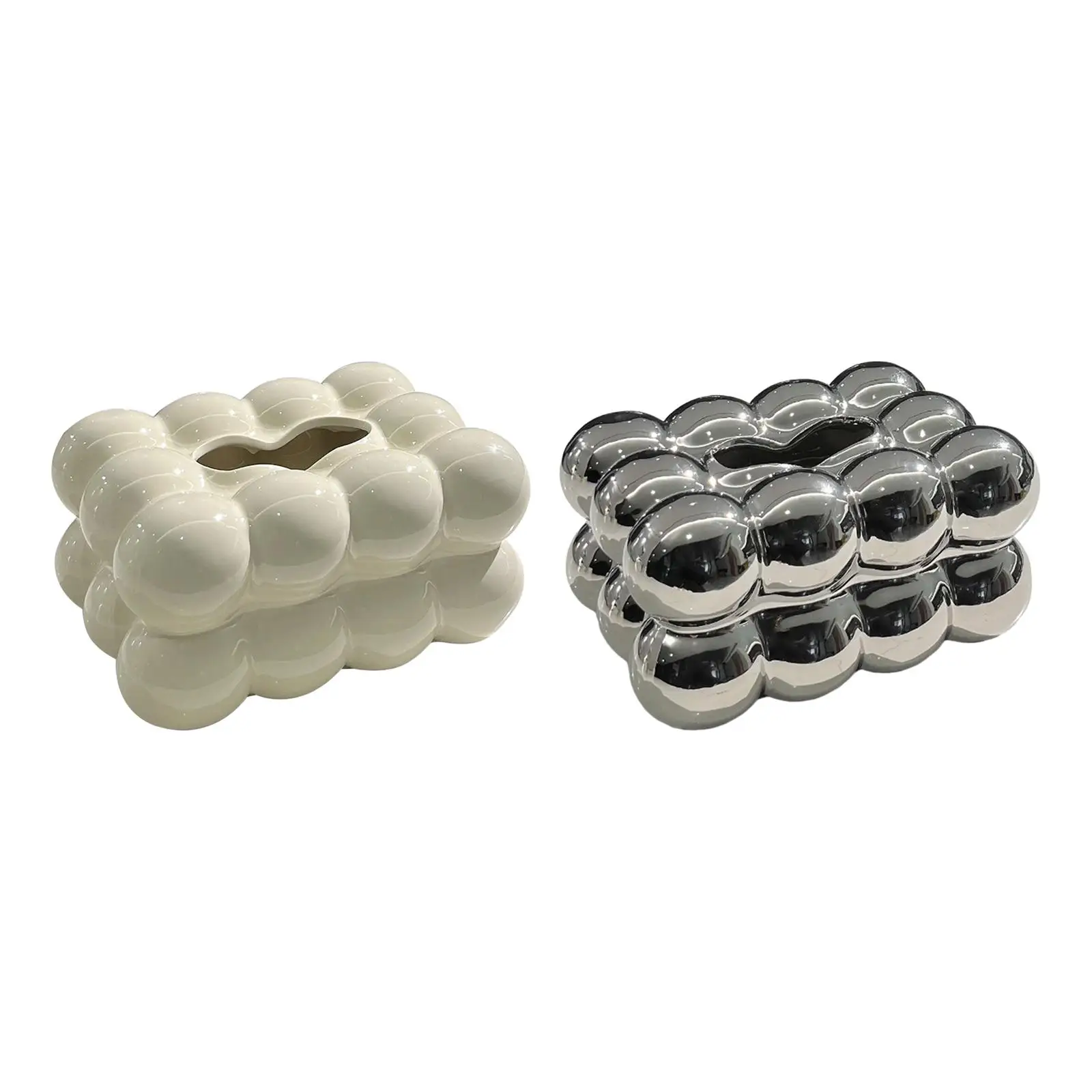 Tissue Holder Marshmallow Tissue Box Cover Valentines Day Decor Canister for Hotel Car Home Countertop Living Room
