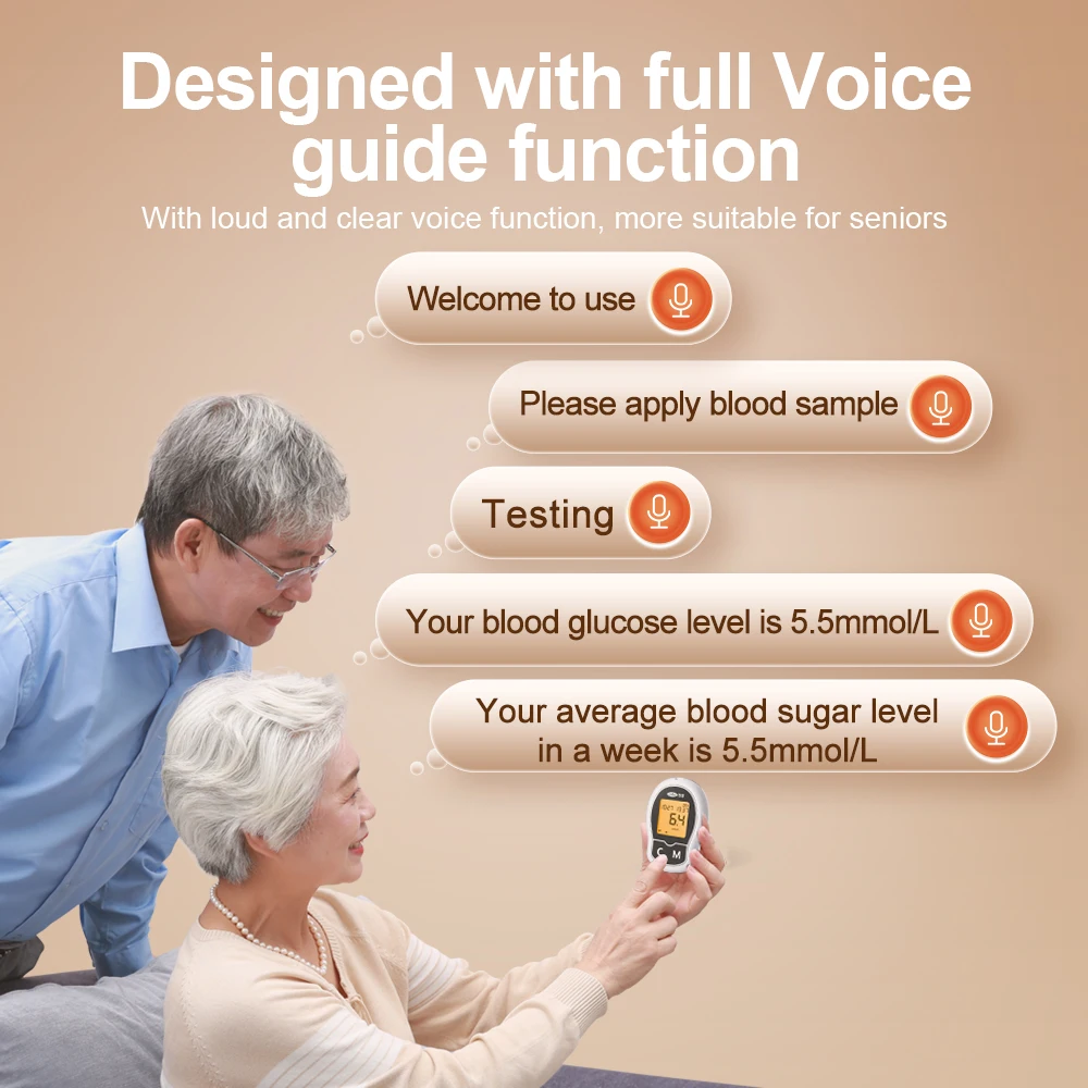 Cofoe Yice Blood Glucose Meter A04 Monitoring Blood Glucose Charging Machine With Test Strip Needle