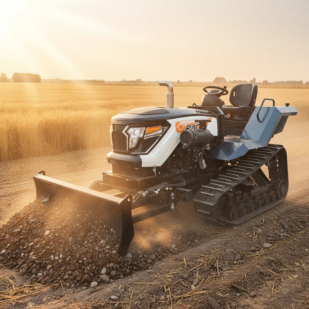 50 PS Anti-Rutsch-Gummiketten-Traktor, mittelstarker Diesel-Landwirtschaftstraktor für schlammige, nasse Reisfelder, Spezialanwendung