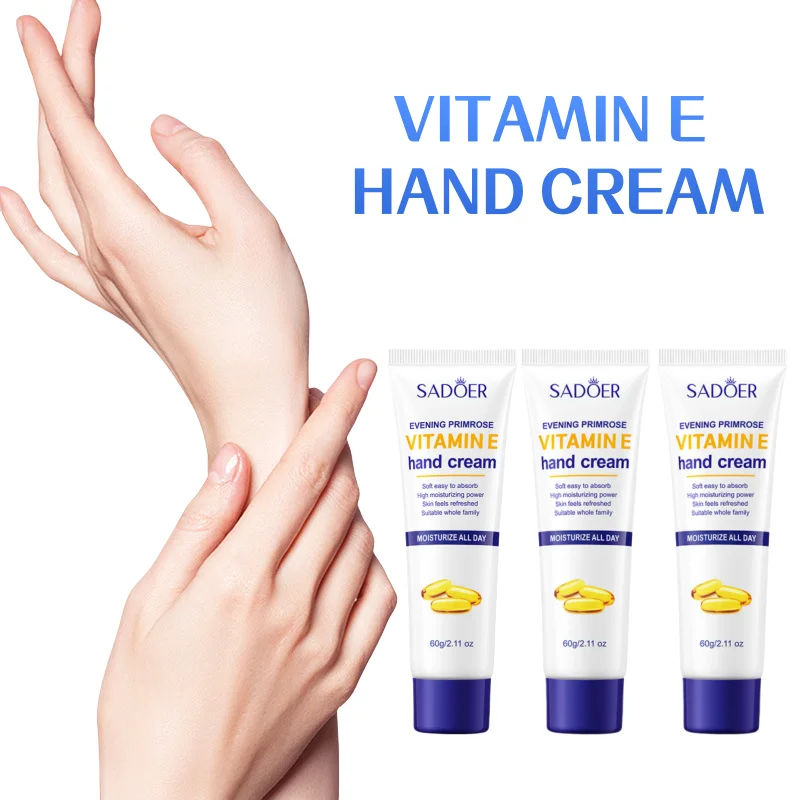 Hydrating Vitamin E and Hyaluronic Acid Hand Cream for Smooth, Nourished Skin