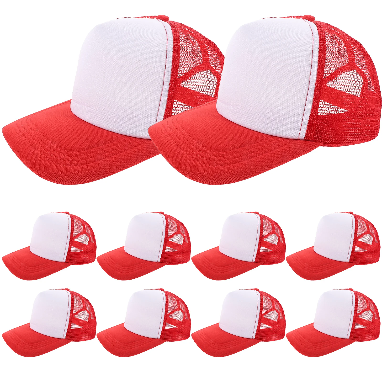 10 Pcs Sublimated Baseball Cap Blank Mesh Hat Heat Transfer Hats DIY Caps  Summer Print - AliExpress