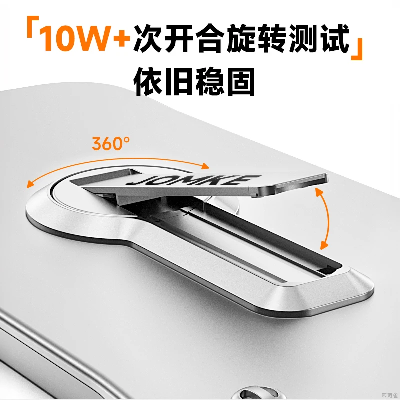 Ultra-Thin Frameless Phone Case with 360° Rotating Holder and Shockproof Hard Cover