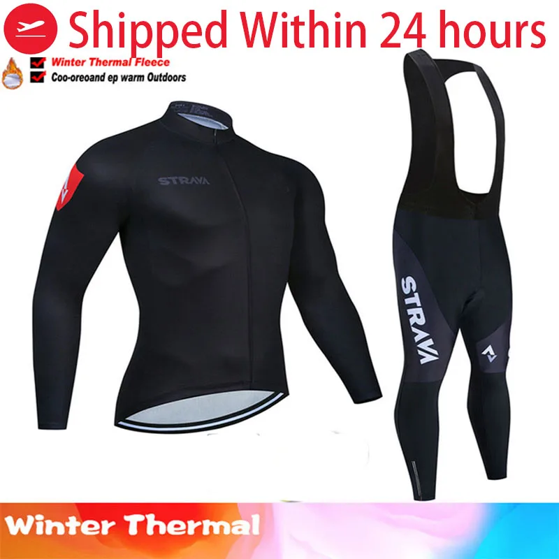 Men biking clothes retro cycling jersey winter fleece suit triathlon bib outfit shirt pants set