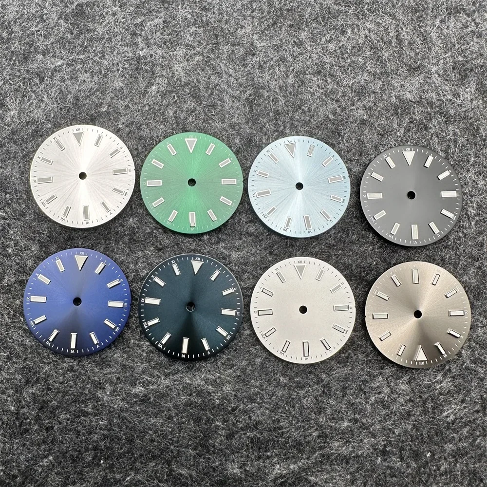 Watch Dial Green Luminous Sunburst Watch Accessories for