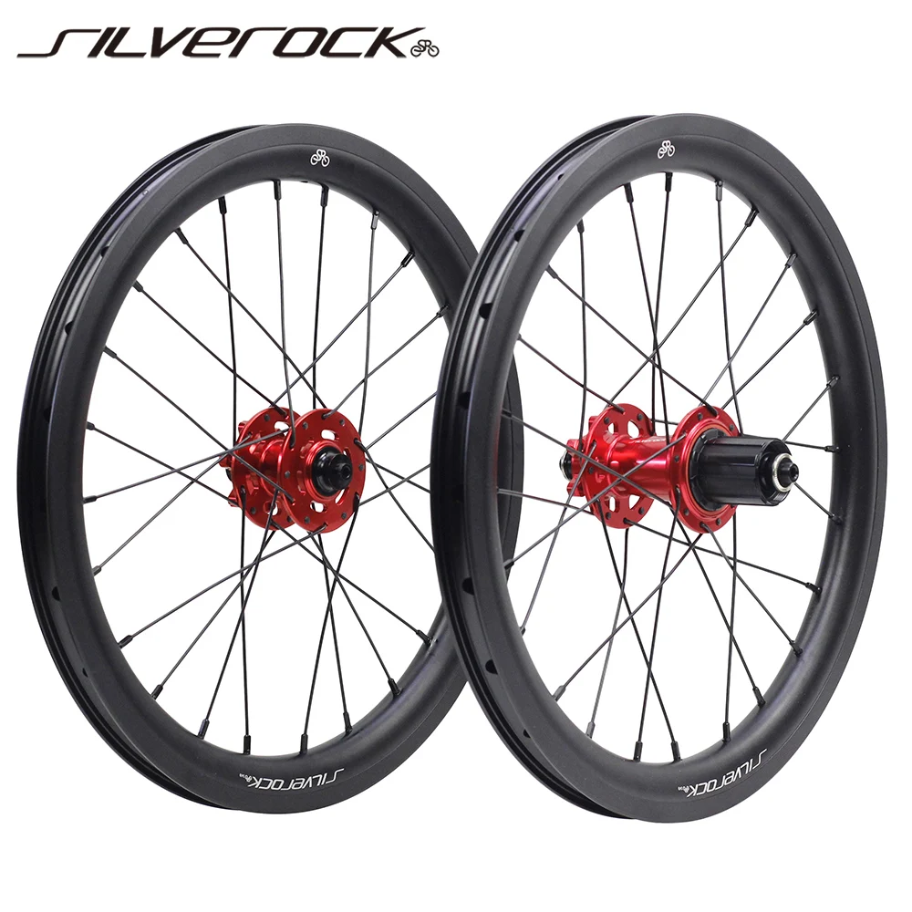 

SILVEROCK SR30A-HUB001 Alloy Disc Wheels 16in 349 30mm 11s 74/135mm 100/135mm for Gust K3 Plus Kids Child Folding Bike Wheelset