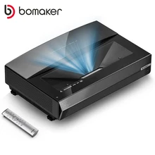

BOMAKER Laser Projector TV 4K 1S 2500ANSI Lumens 3840*2160P 150Inch HDR10 3GB+32GB ALPD3.0 Android WIFI Home Theater Beamer