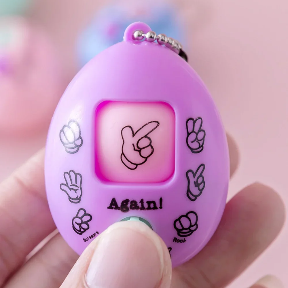 Finger-Guessing Game Rock Paper Egg Stone Scissors Play Toy Key Chain 1pcs finger fighting game