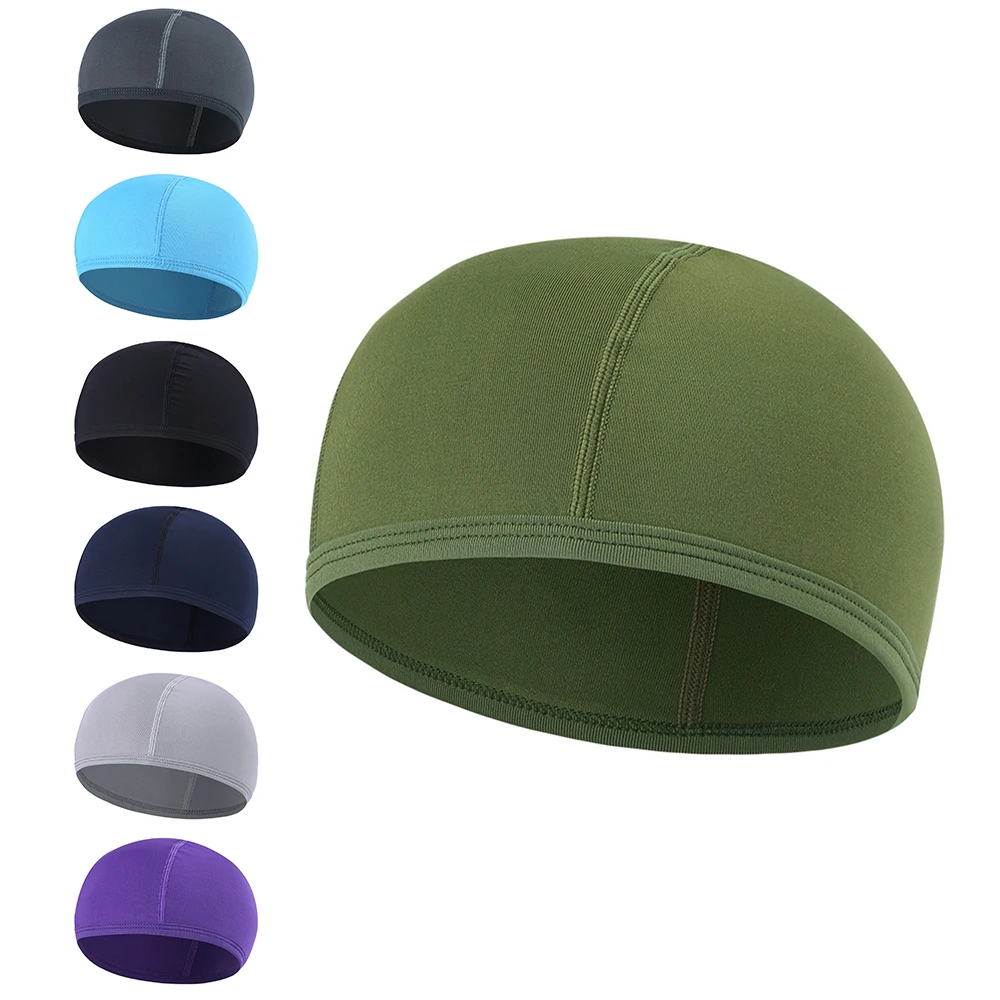 1/3PCS Cooling Skull Helmet Inner Quick Breathable Hat Helmet Inner Liner Beanie Cycling Running Hat