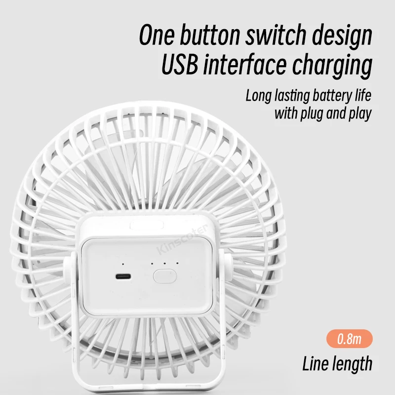 미니 USB 선풍기 홈 오피스 데스크톱 선풍기 무선 여름 냉각 팬 휴대용 야외 캠핑 텐트 3단 순환기 Mini USB Electric Fan