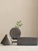 Antique flower ware coarse pottery vase Japanese flower ware ceramic Zen flower insert creative home living room decoration 1