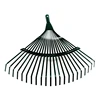 Fan-sahped Rake Head Replacement Garden Rake Head 22 Teeth Carbon Steel Garden Cleaning Rake Professional Garden Tool Q84D 3