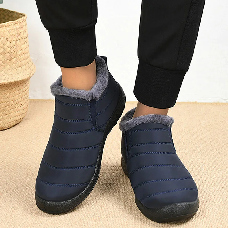 Snow Warm Boots Men Slip On Men’s Winter Shoes Fashion Shoes Man Unisex Ankle Boots Waterproof Footwear Men’s Work Shoes Best Sellers In Shoes