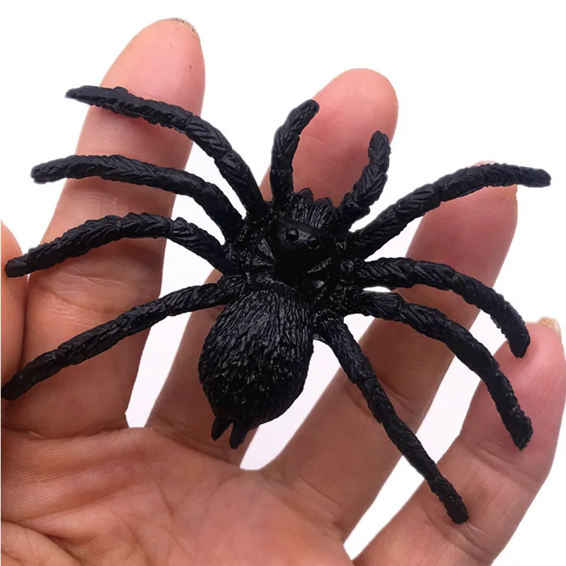 Halloween Horror Black Spider Haunted House Big Spider Web Bar Party Prop Supplies Festival Decoration Kid Simulation Tricky Toy hairy giant spider decoration halloween prop haunted house party decor hot