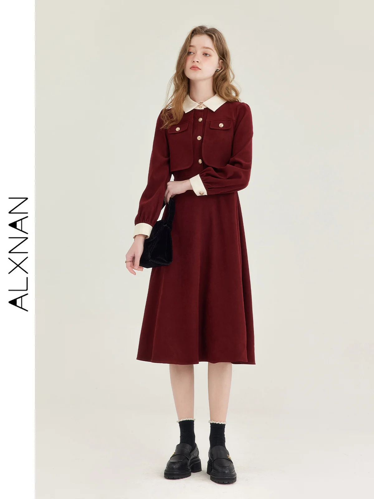 Рисунок 2 - ALXNAN, модное женское платье из двух частей