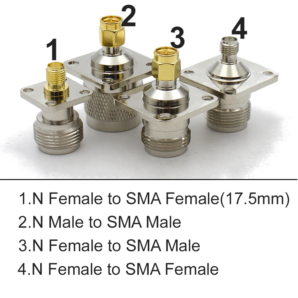Connettore BNC Maschio A Flangia Con 4 Fori - Per Montaggio A - Foto 10