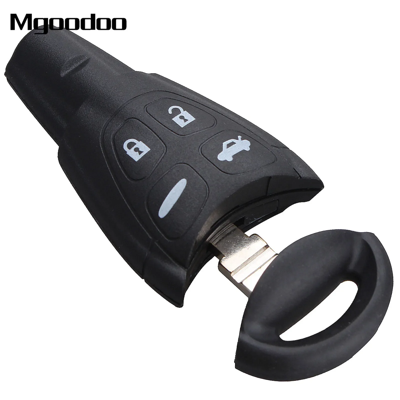 Mgoodoo 4 Button Replacement Remote Key Shell Fob Case For Saab 9-3 Sport Sedan Sport Combi Wagon 2008 2009 2010 2011 Car-covers