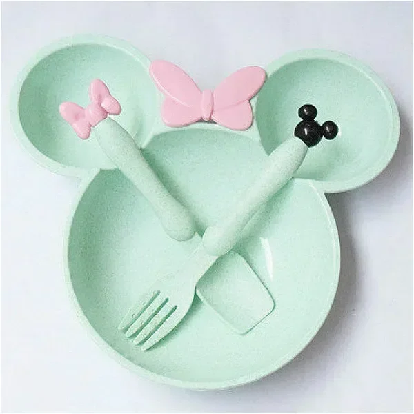 3-Piece Cartoon Baby Tableware Set 5
