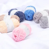1Pc 100g Velvet Yarn For Hand Knitting Chenille Crochet Yarn Soft Threads Baby Line For Sweater Scarf Doll Amigurumi 180m/7086i 2