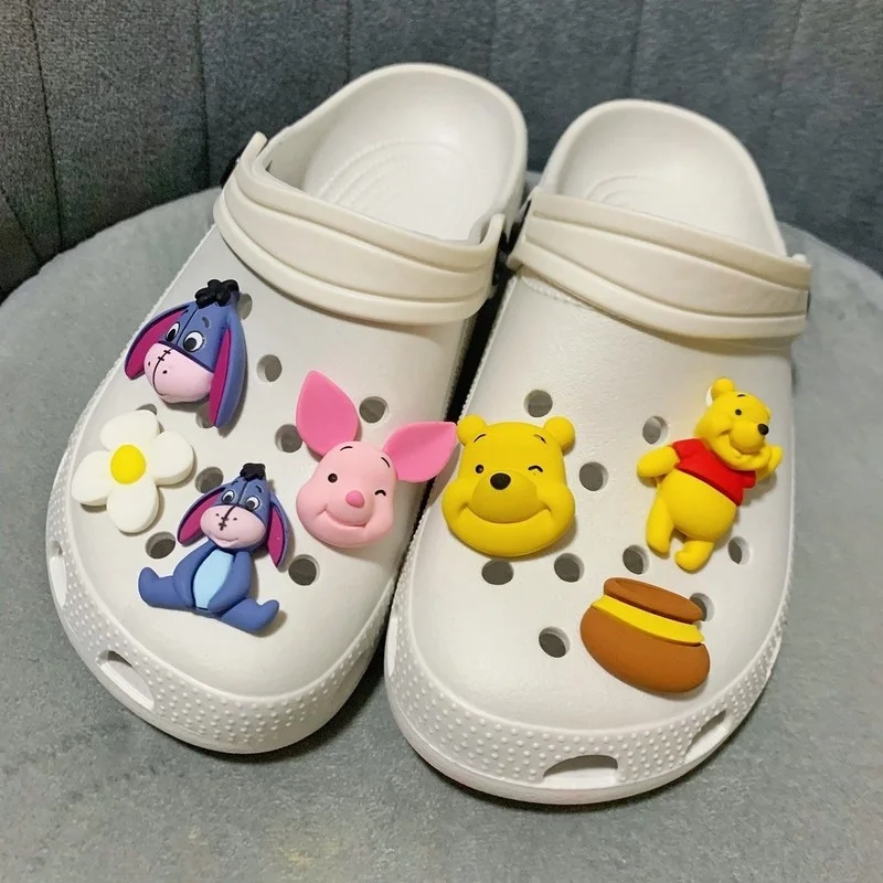 Cute Anime Winnie Bear Shoe Charm for Crocs Charms 13pcs Pack Sale for Crocs  Shoes Accessories Girls Cartoon Shoes Decor Gifts - AliExpress