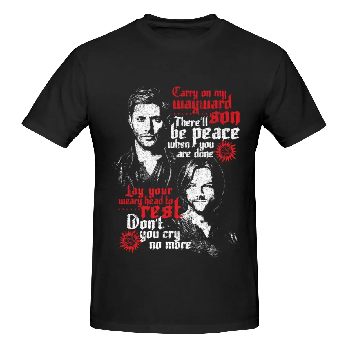 

High Quality 100% Cotton Wayward Sons Men's Basic Short Sleeve T-Shirt