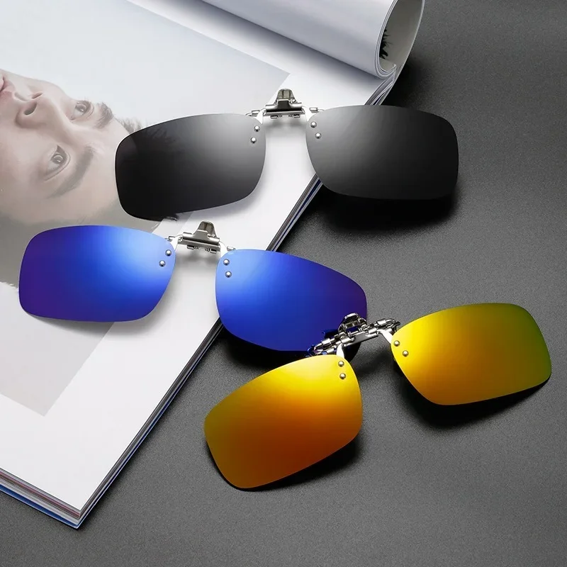 

Поляризованные солнцезащитные очки с клипсой дневное и ночное видение раскладные линзы для водителя автомобиля аксессуары очки с антибликовым покрытием мужские очки с клипсой