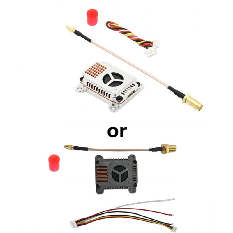 FPV Transmitter Receiver FPV Accessories 1pc LST 3W VTX Video Transmitter 5.8Ghz 48CH 2-8S 25mW/1000mW/2000mW/3000mW Adjustable For FPVs Racing Drones Dropship