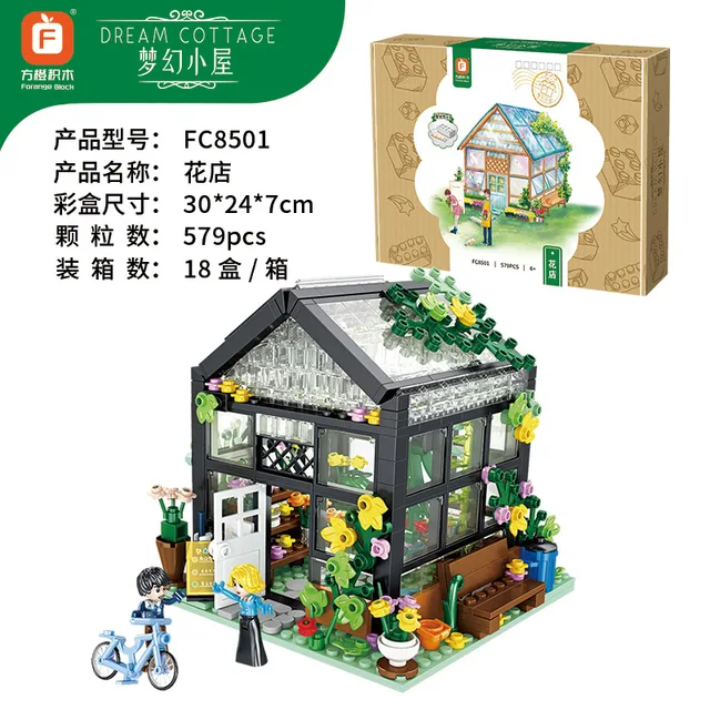 Fc8501 02 Alice Olivia Stephanie Mia Dream House Model Series Assembled Building Blocks Children Boys And Girls Luminous Gift Aliexpress