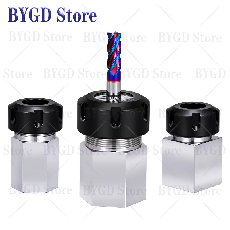 Spring Collet Spring Collet Chuck Collet Chuck Tool Holder Collet Chuck Holder Collet Block Holder Engraving Collet Chuck Wrench Nut Collet Collet Clamping Tool BYGD ER25 ER25UM ER32 ER32UM ER40 ER40UM Square ER hexagonal collet chuck seat ER hex spring tool holder bracket tool collet