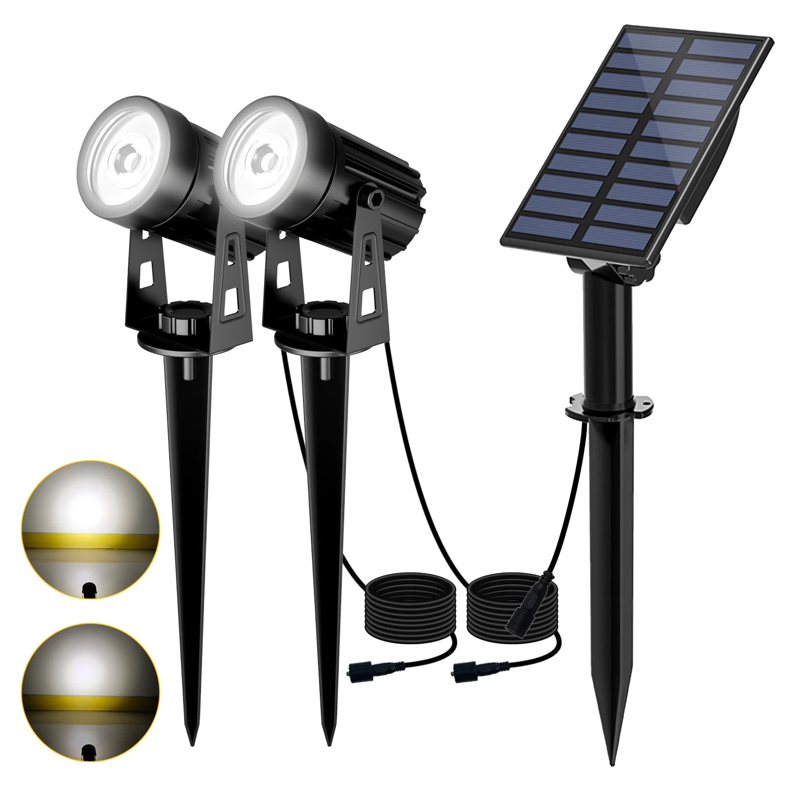 ตัวเลือกสินค้า ไฟ LED พลังงานแสงอาทิตย์ สวนกลางแจ้ง กันน้ำ IP65