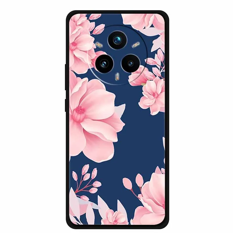 Sleek Black Silicone 3D Relief Phone Case - Cute and Soft Cover