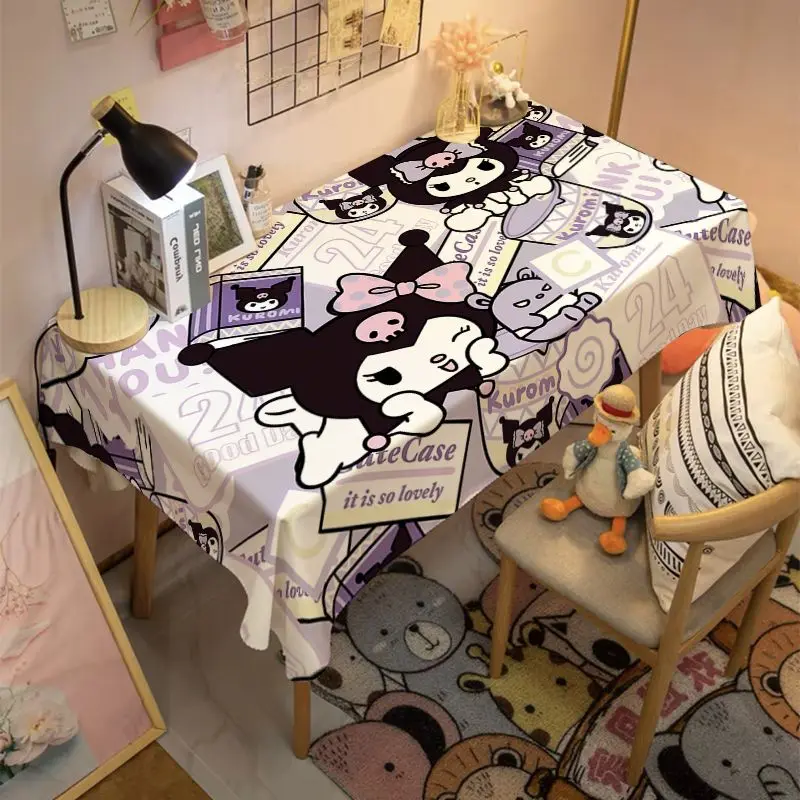 Sanrio hello kitty tablecloth my melody cute cartoon background cloth tablecloth table mat 3