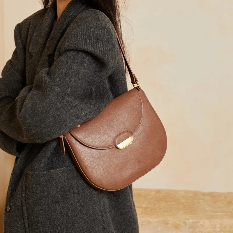 Bag for Single Shoulder Handbag Woman Versatile Large Capacity Leather Women's Casual High-quality Messenger Luxury Crossbody