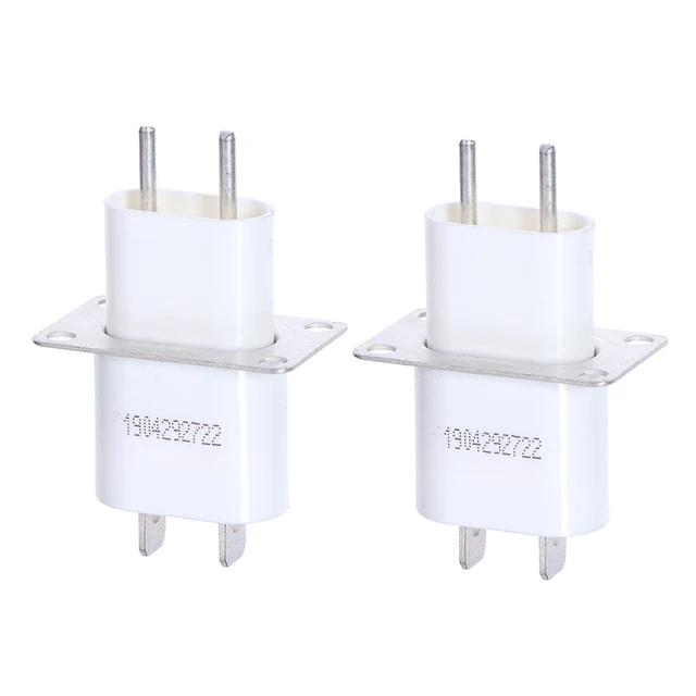 Magnétron électronique pour four à micro-ondes, 2 pièces, avec condensateur à noyau traversant, convertisseur de prises de magnétron pour micro-ondes domestique 1