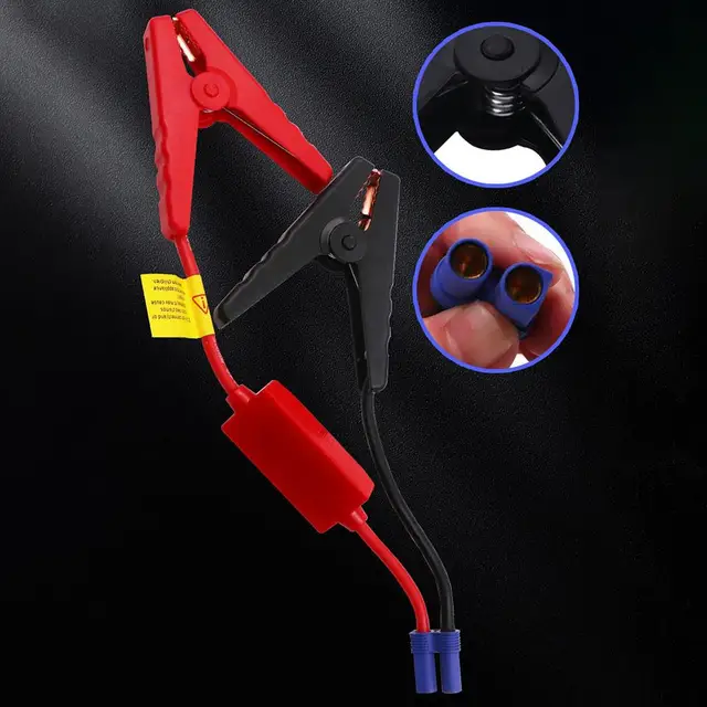 Cable Startar de puente de emergencia para coche, Cable portátil Boster para  cargador móvil, Conector de enchufe EC5, accesorios de batería de coche -  AliExpress